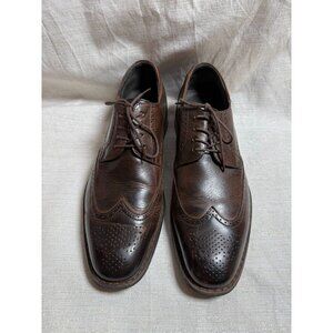 Joseph Abboud Men's Dark Brown K125B Wingtip Oxford Lace Up Shoes Size 10.5